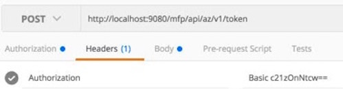 Authorization header value set