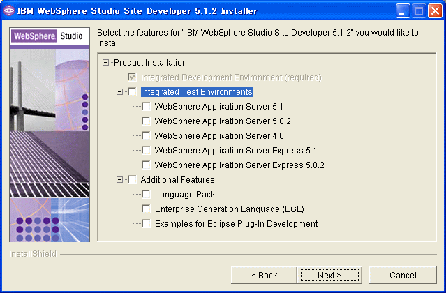 Specify the features for WSSD