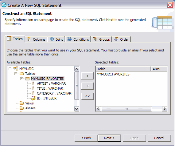 SQL Assist table