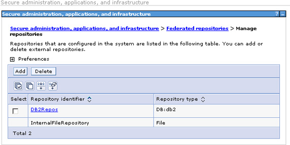 Manage repositories