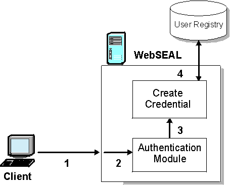 Authentication process flow